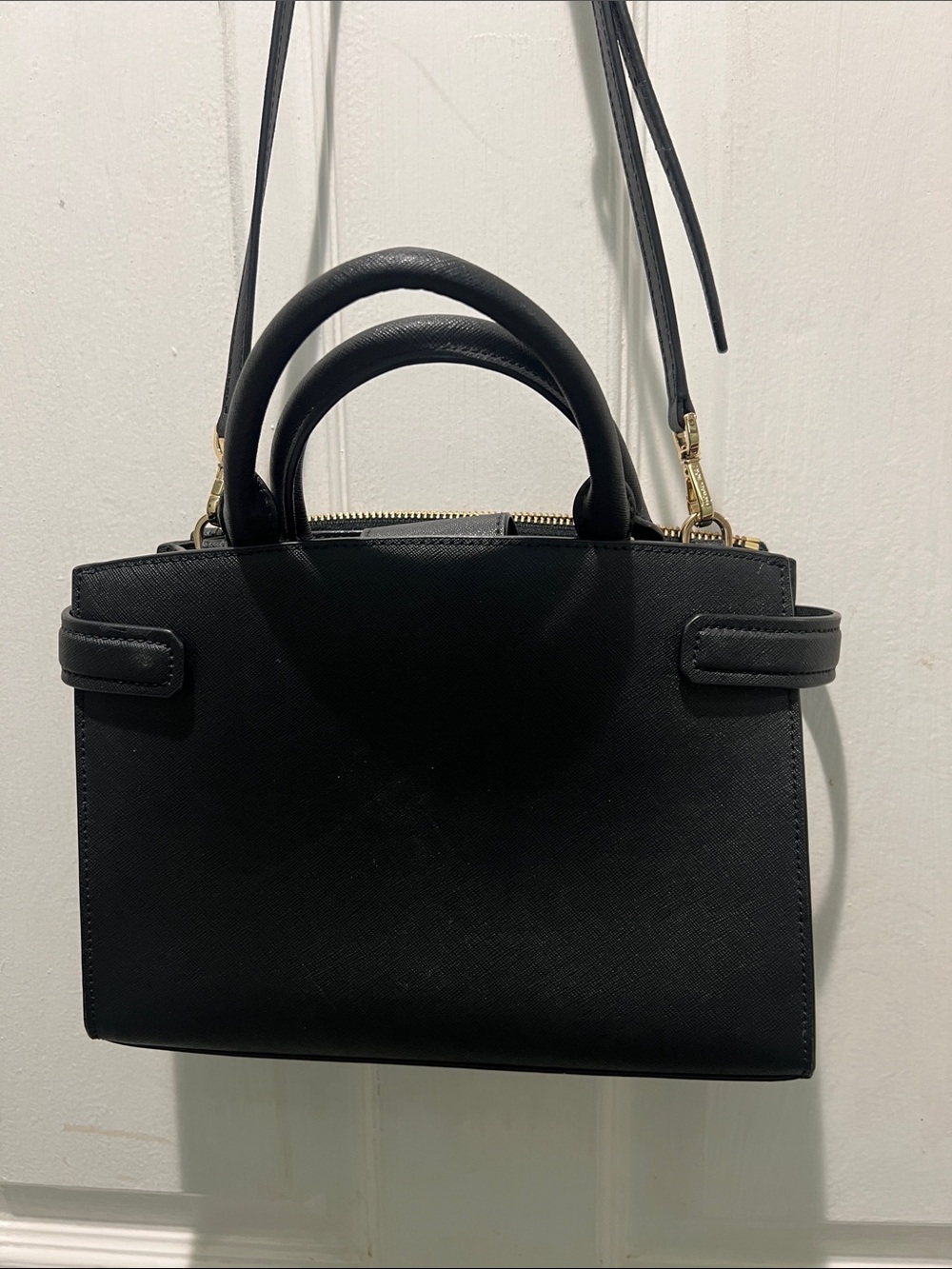 Michael Kors Black Satchel with Gold Hardware - Picture 6 of 11